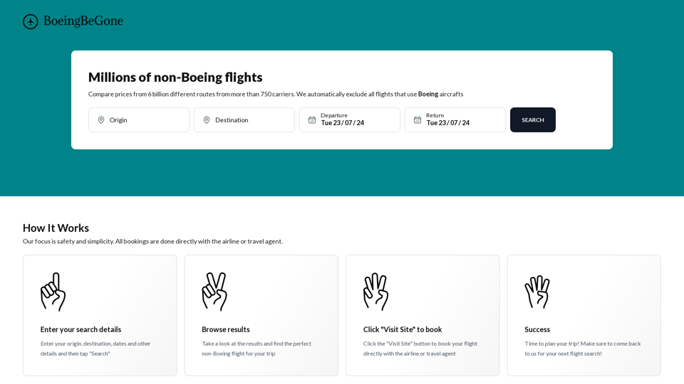 Boeing Be Gone - Traffic Data