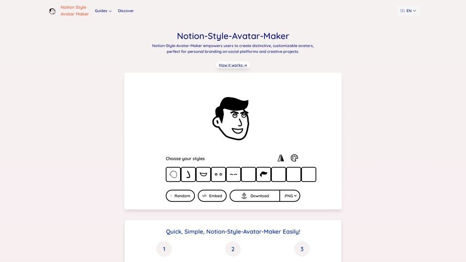 Notion-Style-Avatar-Maker - Traffic Data