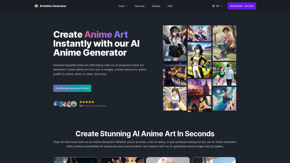 AI Anime Generator - Create Stunning Anime Art with Ease