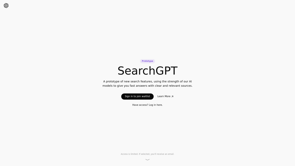 SearchGPT - ChatGPT: AI-Powered Search Engine for OpenAI ChatGPT App