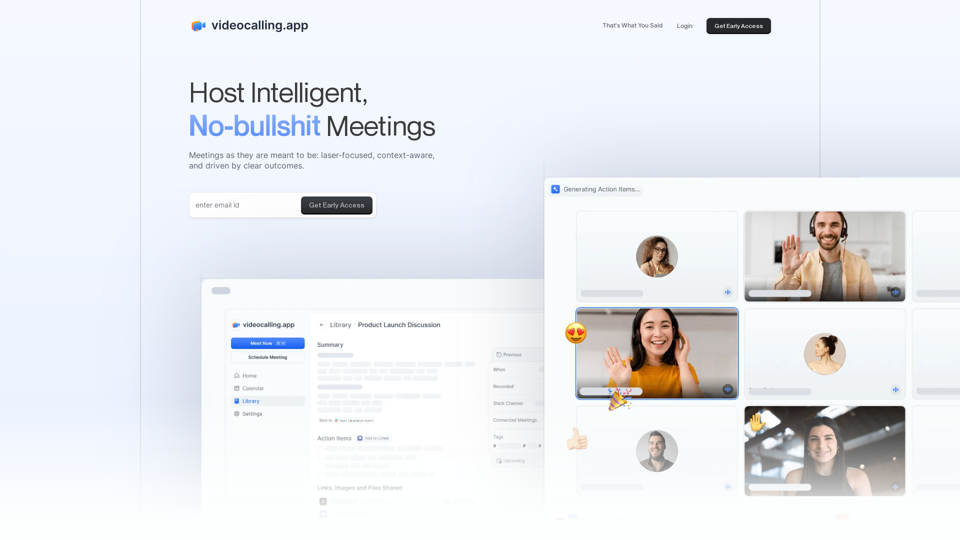 Video Calling App - Power Intelligent Meetings for Every Need