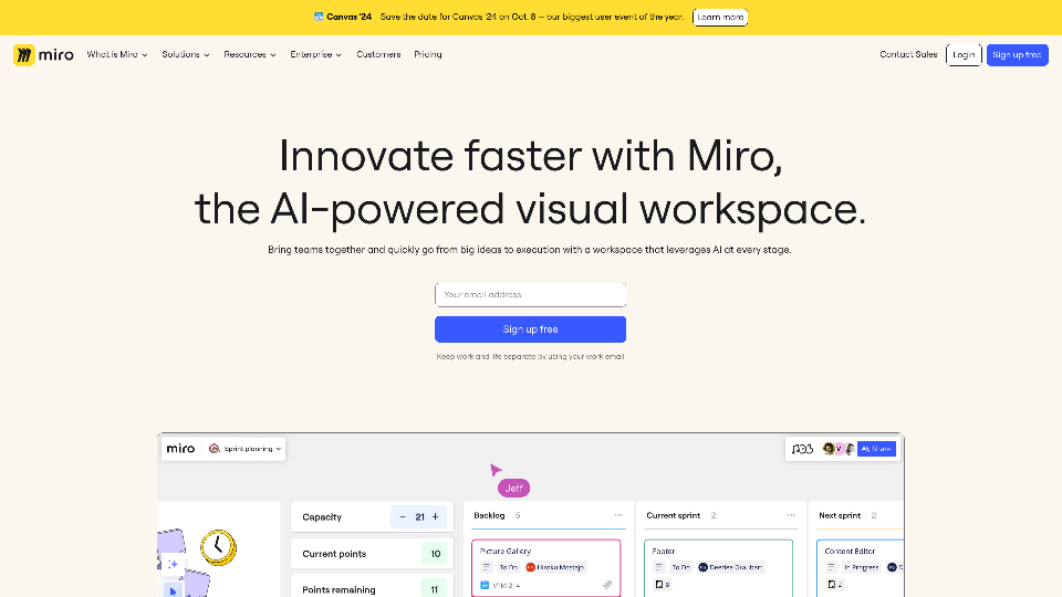 Miro - Online Whiteboard and Collaboration Tool