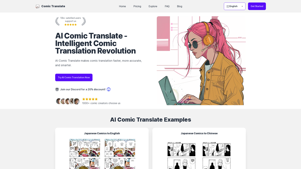 AI Comic Translate - Fast and Accurate AI Translation Tool for Comics Online