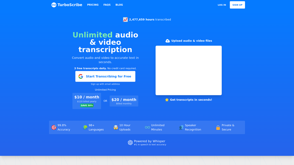 Turboscribe ai TurboScribe AI Offers The Ultimate AI Transc 