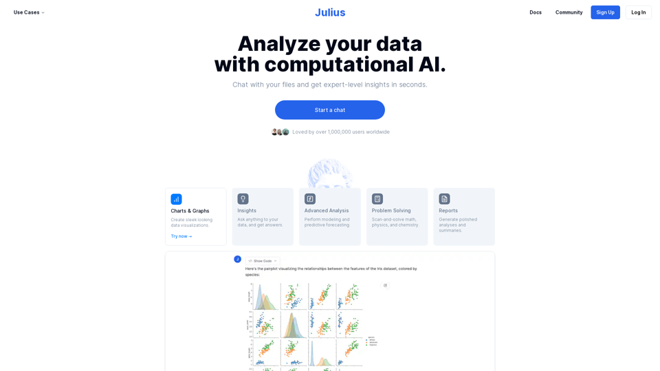 Julius AI - Advanced AI Solutions and Data Analysis Platform