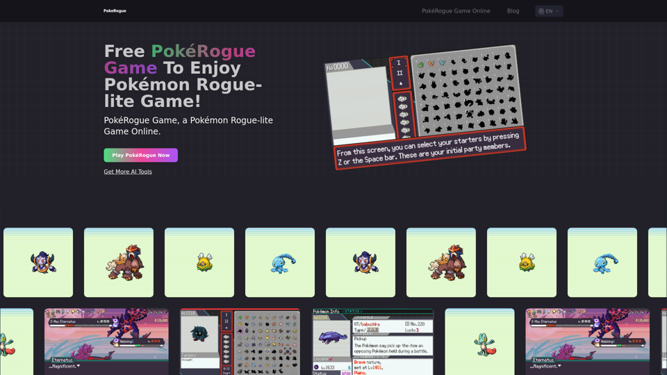 Free PokéRogue Game