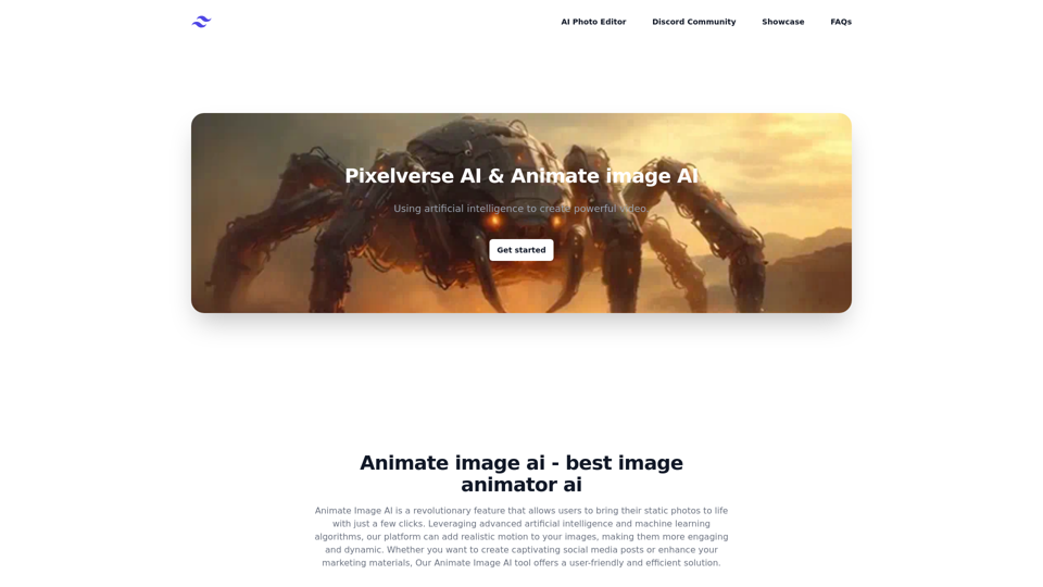 Animate your images using Pixelverse AI's advanced artificial intelligence technology.