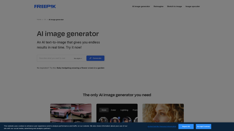 Freepik AI Image Generator - แนะนำ