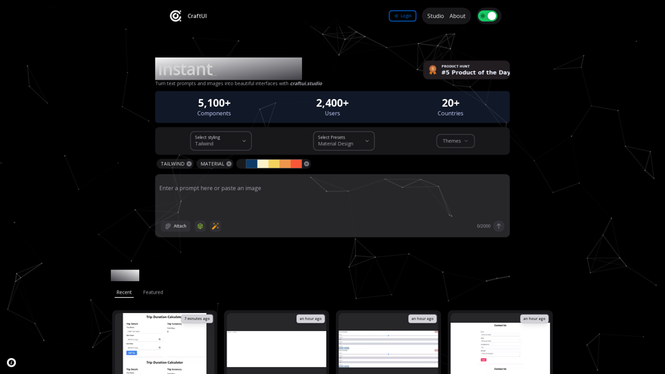 CraftUI - Datos de Tráfico