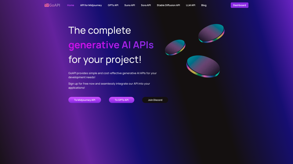 GoAPI - Features