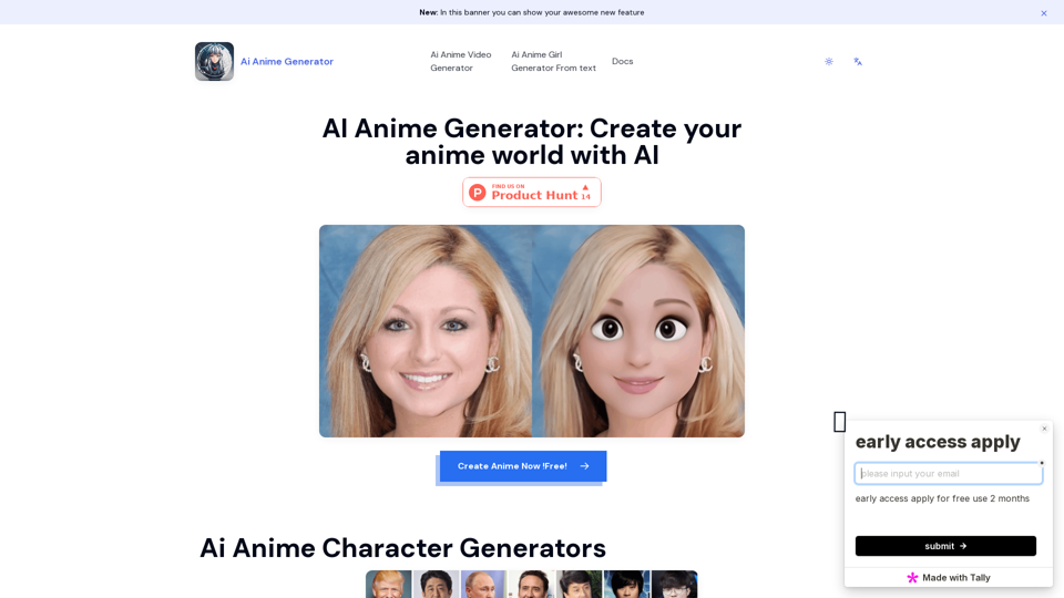 Ai Anime Generator - 트래픽 데이터