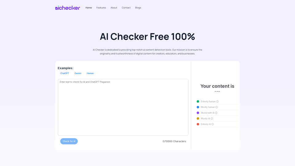 AI Checker - 介紹