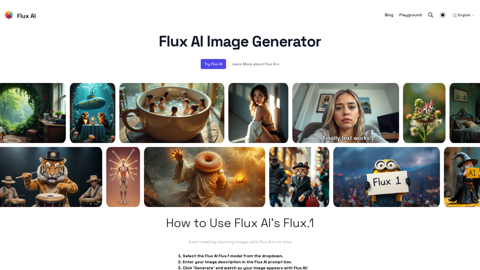 Flux AI Image Generator - Features