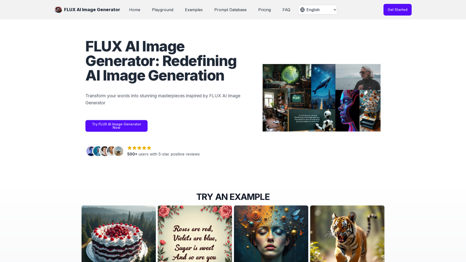 Flux AI Image Generator - Features