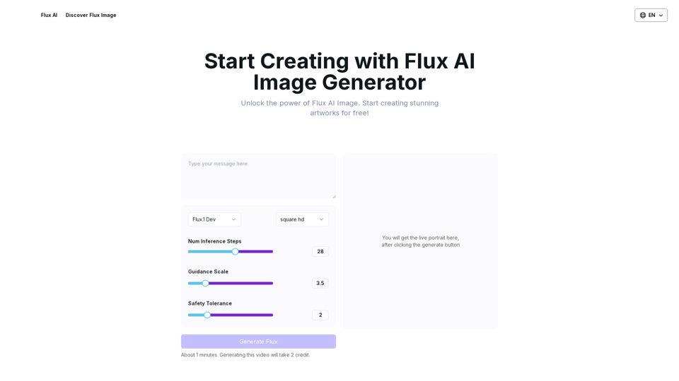 fluxaiimage.net - Features