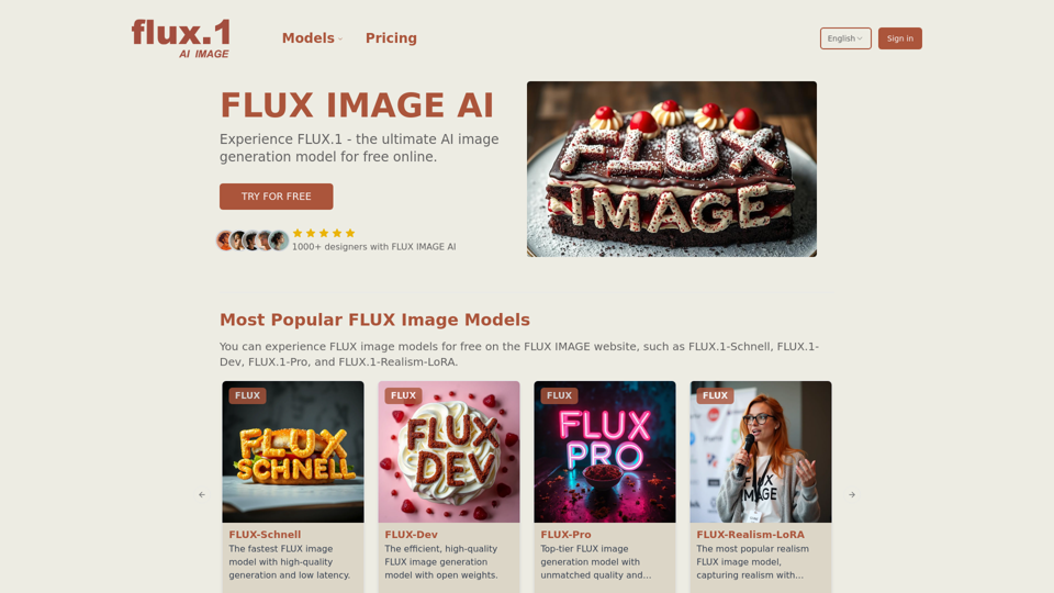 FLUX.1 AI IMAGE GENERATOR - Features