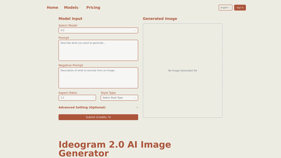 Ideogram 2.0 AI Image Generator - Funcionalidades