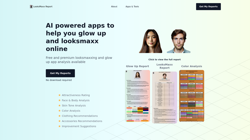 LooksMaxx Report - Features