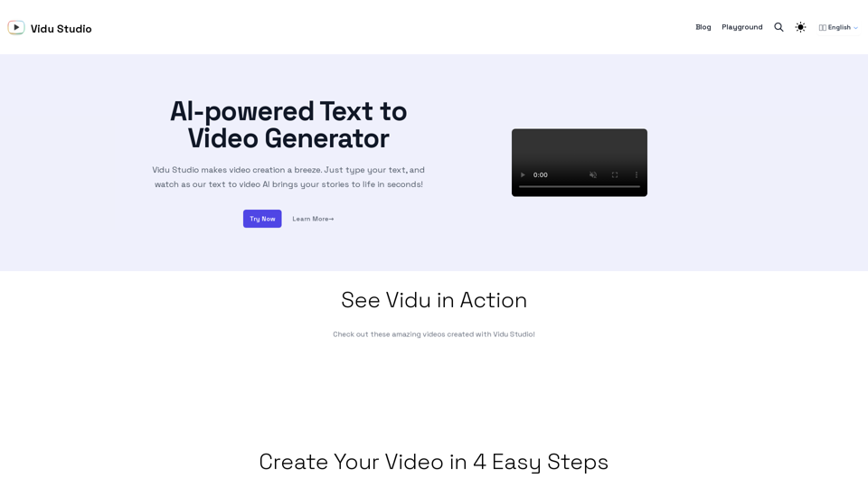 Vidu Studio - Features