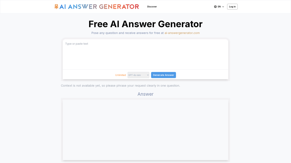 AI Answer Generator - Особенности