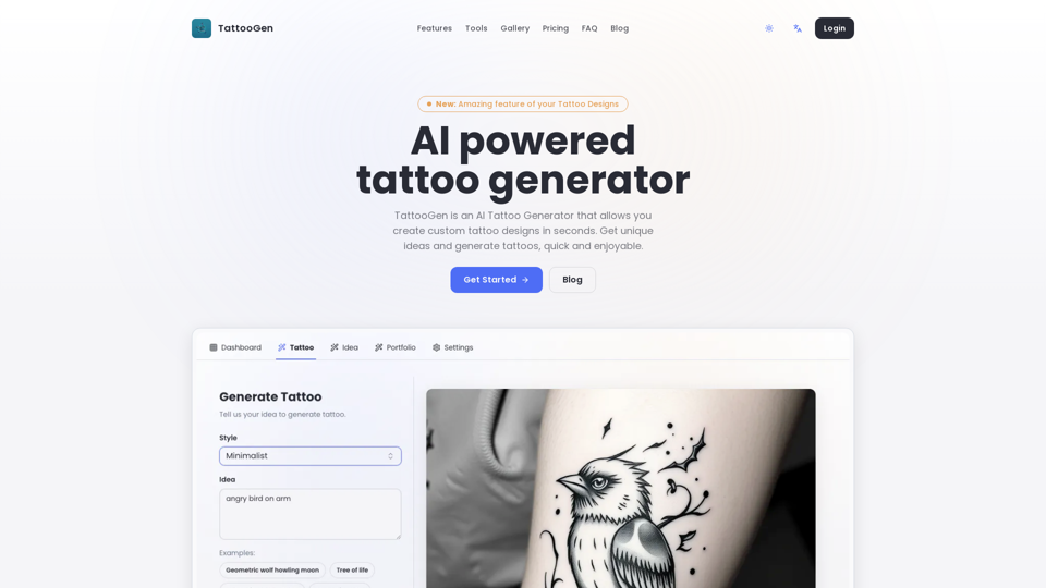 TattooGen - Dữ Liệu Lưu Lượng