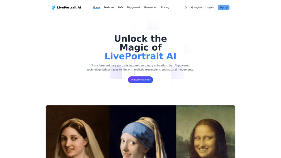 LivePortrait AI - Features