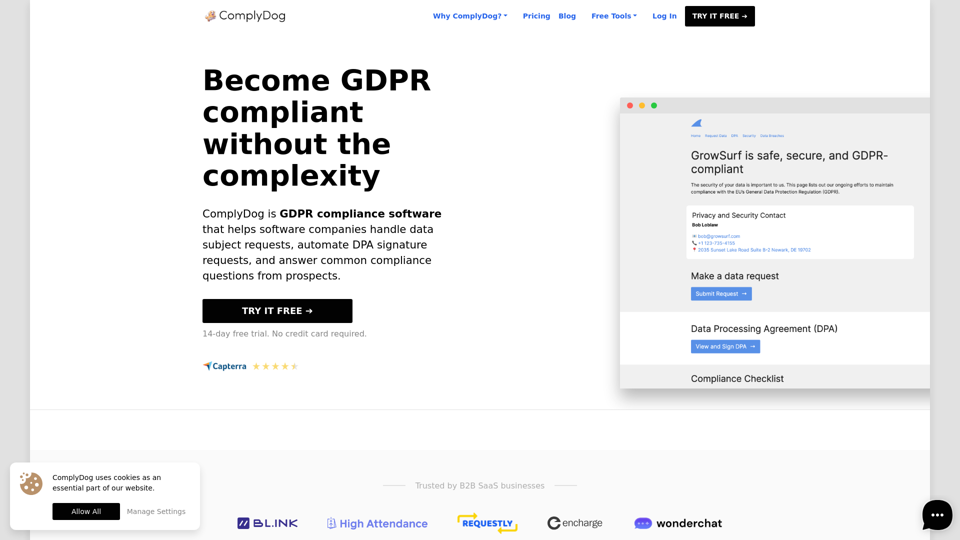 Cookie Checker - ComplyDog: GDPR Compliance Solution for Software Companies and Data Protection