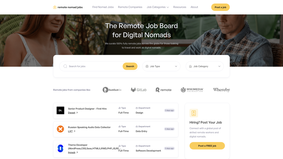 Remote Nomad Jobs - 소개