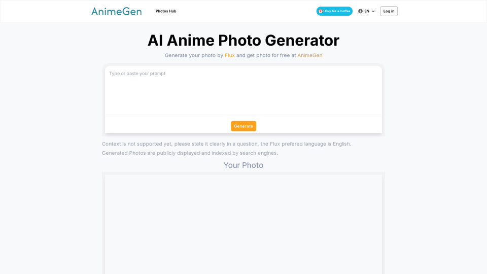 AI Anime Generator - Fonctionnalités