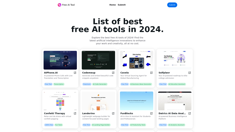 Free AI Tool - Fonctionnalités