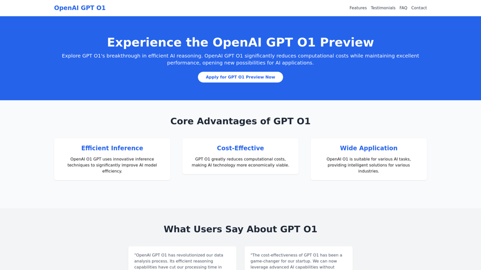 GPT O1 by OpenAI - Traffic Data