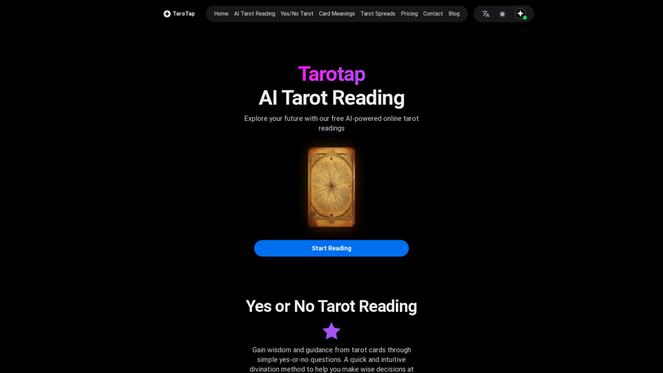 Tarot AI - Tính Năng