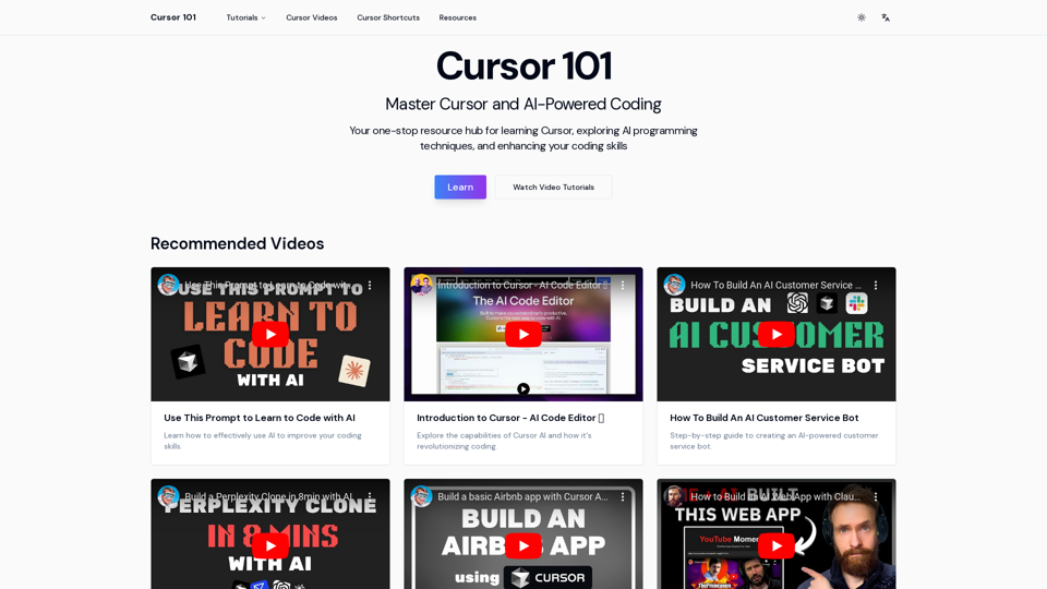 Cursor 101 - Introduction