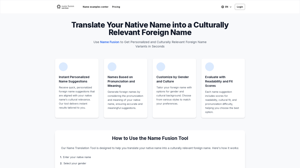 Name Fusion AI - Introduction