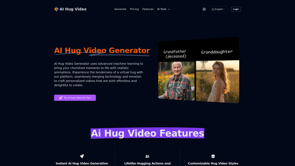 Ai Hug Video - Features