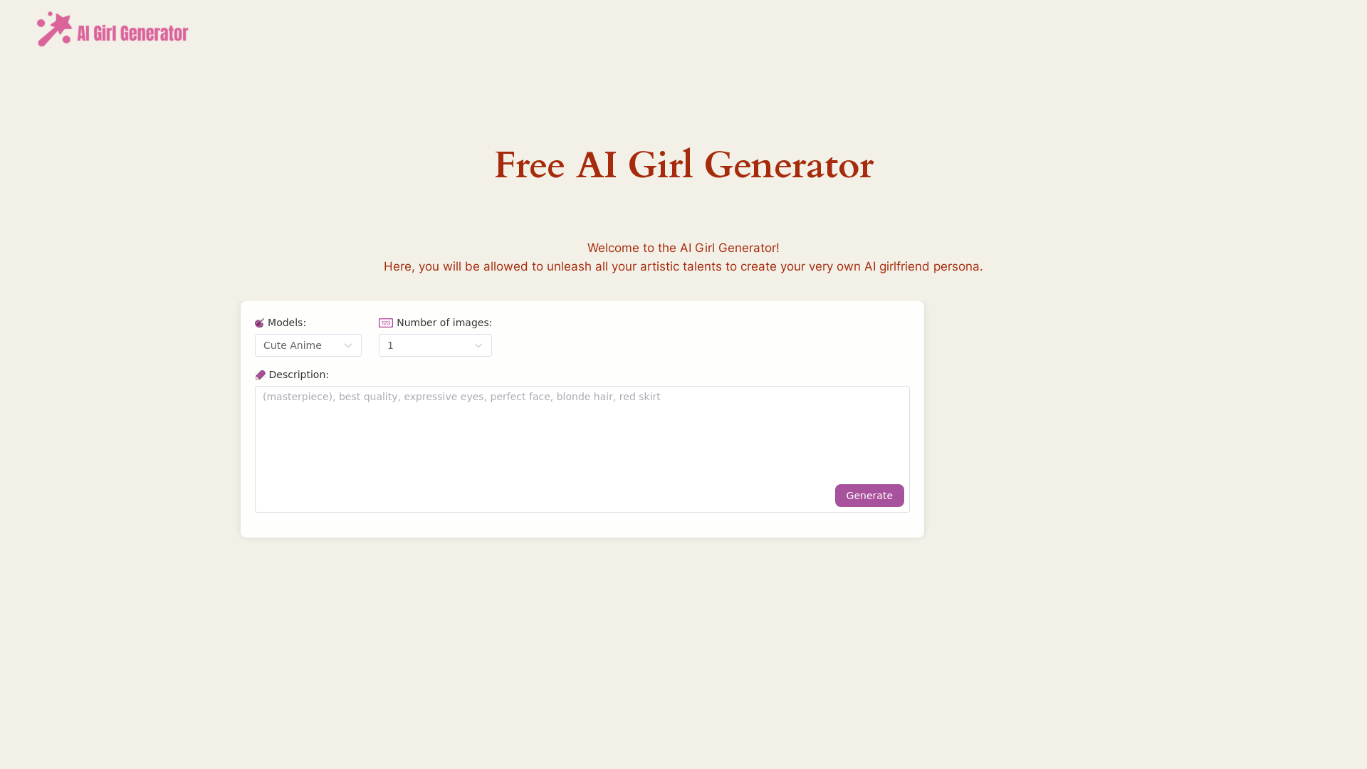 AI Girl Generator