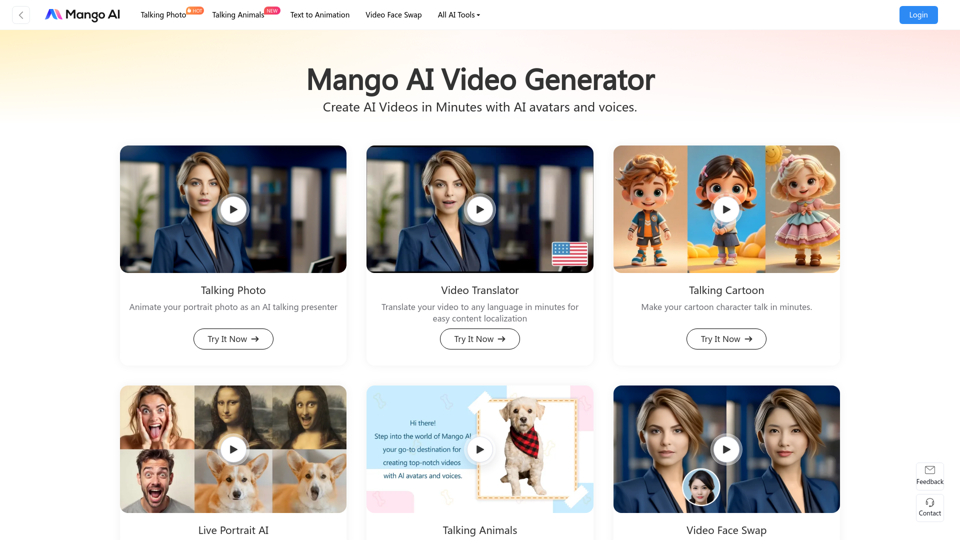 Mango AI Video Generator - Tính năng