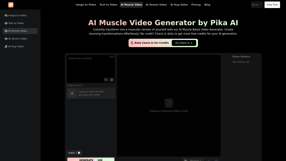 AI Muscle Video Generator