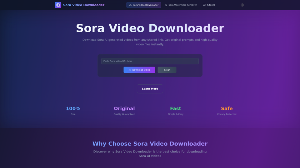 Sora Video Downloader