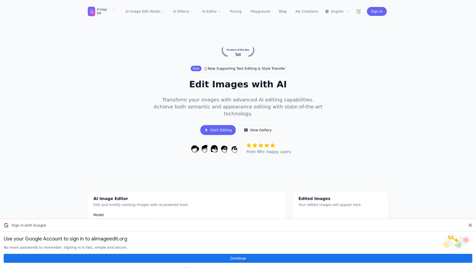Free AI Image Edit