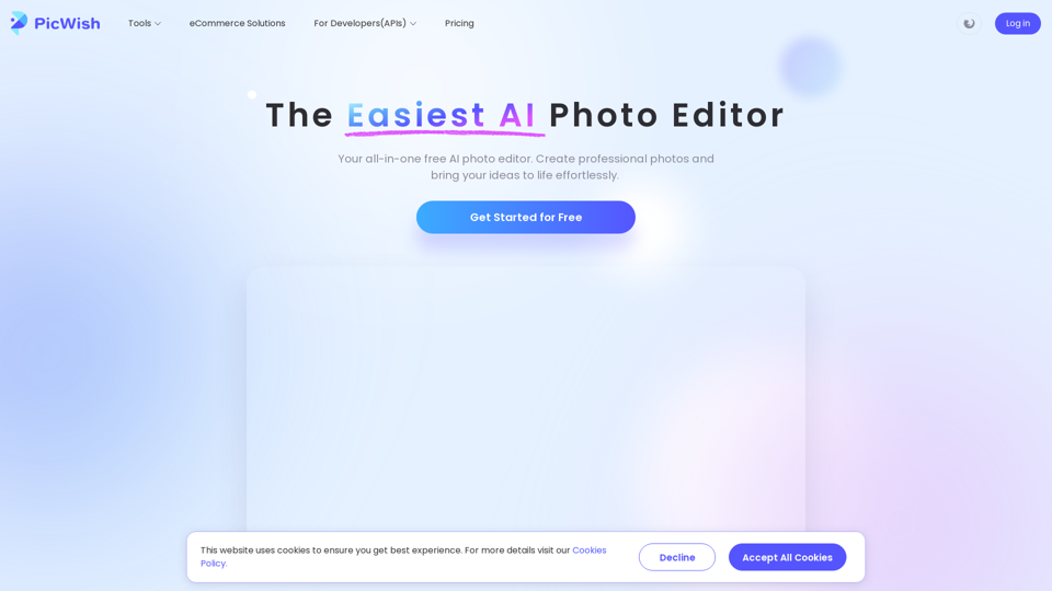 PicWish | Free AI Photo Editor & Background Remover Online