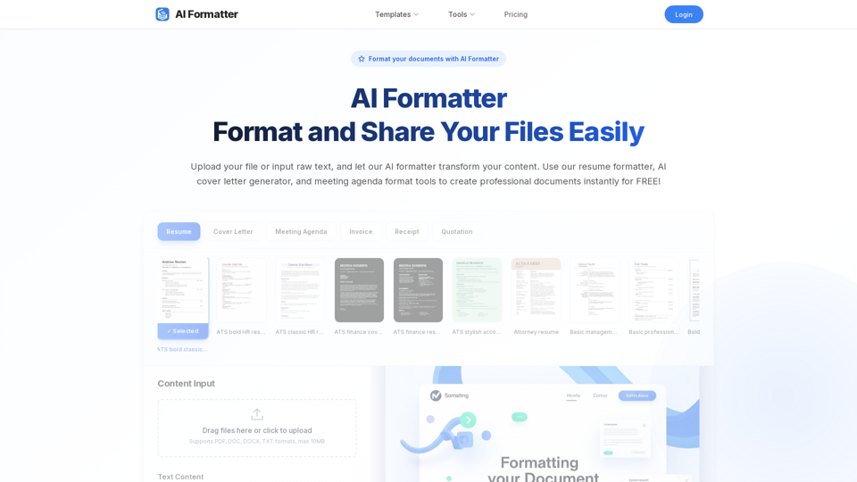 AI Formatter