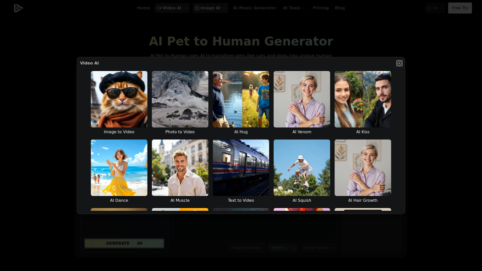 Pet to Human Generator