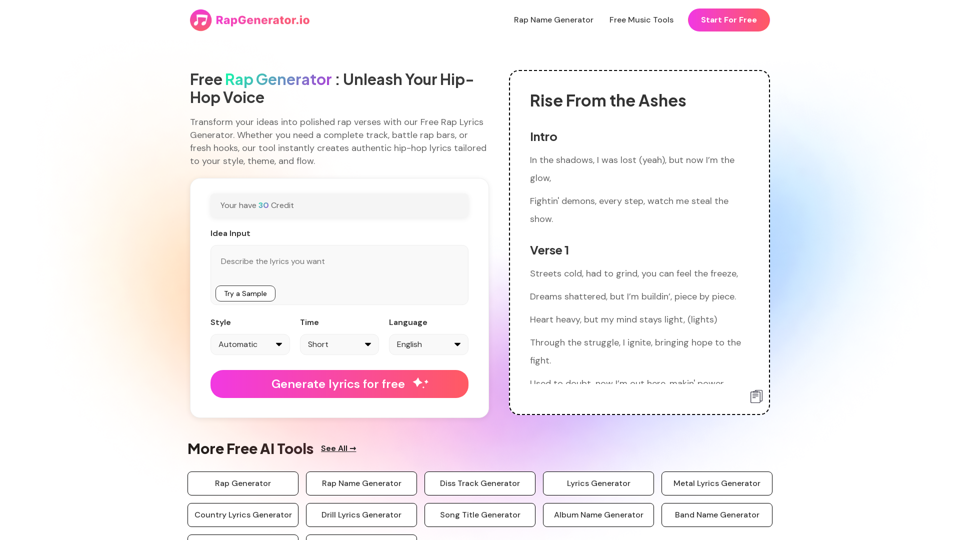 AI Rap Generator
