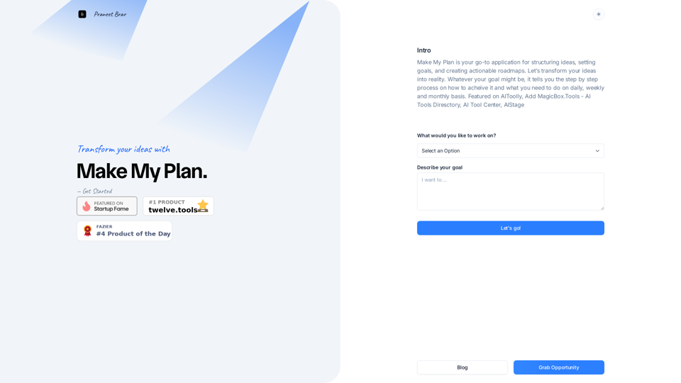 Make My Plan