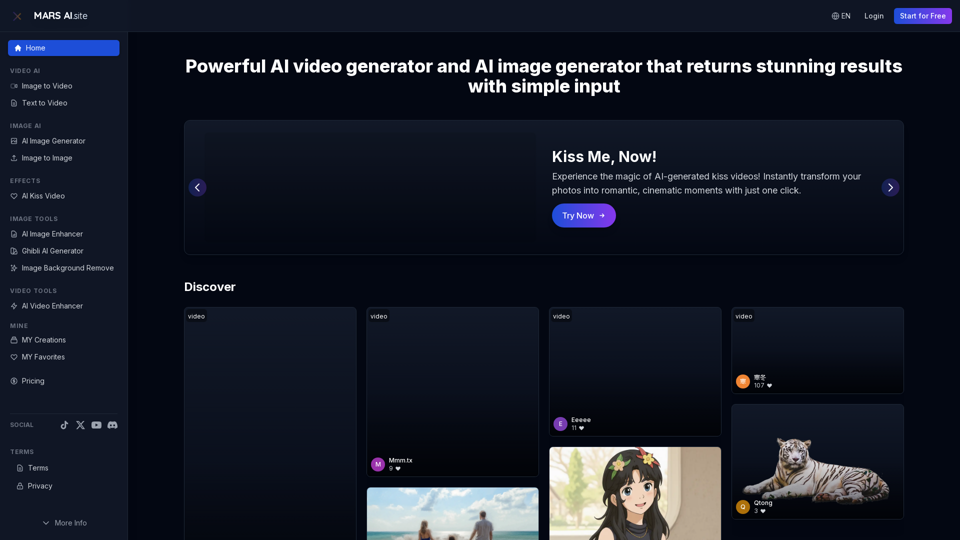 AI VIDEO GENERATOR - MARS AI