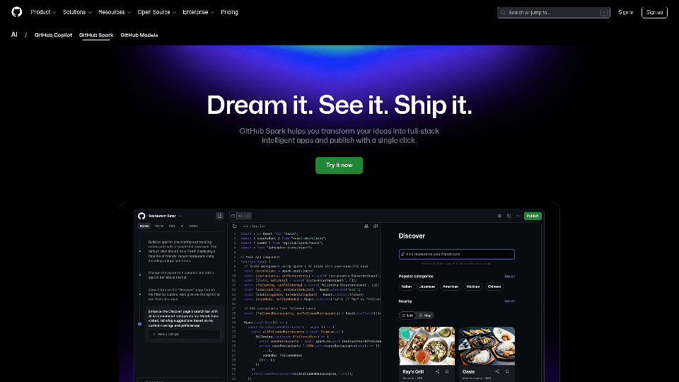 Github Spark AI