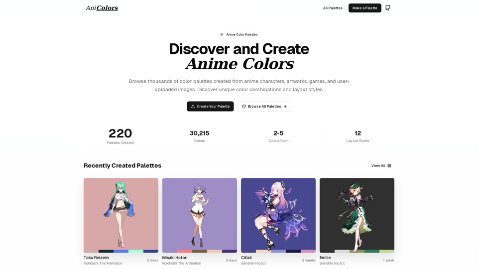 Anime Colors
