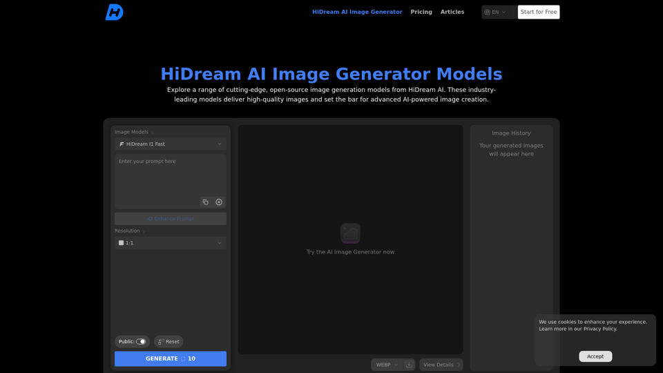 HiDream AI Image Generator