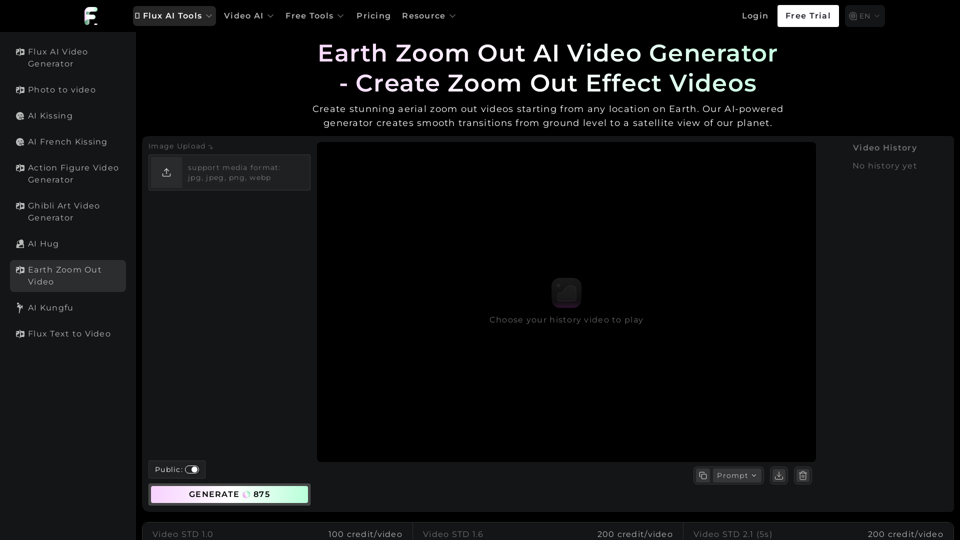 Earth Zoom Out AI Effect